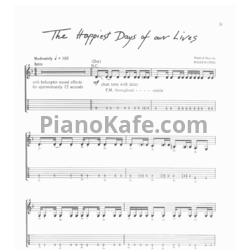 Ноты Pink Floyd - The happiest days of our lives (Guitar tabs) - предпросмотр