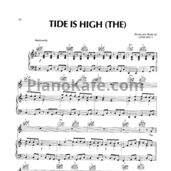 Ноты Blondie - The Tide Is High - предпросмотр