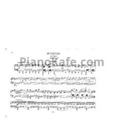 Ноты Фридрих фон Флотов - Увертюра из оперы "Марта" для фортепиано в 4 руки - предпросмотр