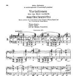 Ноты Ф. Лист - Вариации на тему кантаты №12 Баха `Weinen, Klagen, Sorgen, Zagen` (S.180) - предпросмотр