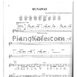Ноты Linkin Park - Runaway - предпросмотр