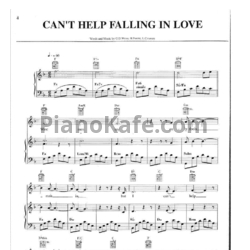 Ноты Michael Buble - Can't help falling in love - предпросмотр