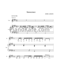 Ноты Avril Lavigne - Innocence (Версия 2) - предпросмотр