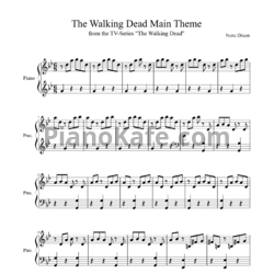 Ноты Bear McCreary - The Walking Dead main theme - предпросмотр