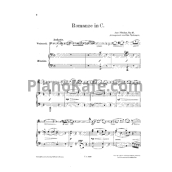 Ноты Ян Сибелиус - Романс до мажор для струнного оркестра (Op. 42, клавир) - предпросмотр