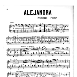 Ноты Enrique Mora - Alejandra - предпросмотр