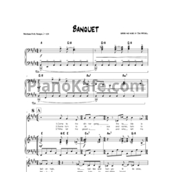 Ноты Joni Mitchell - Banquet - предпросмотр