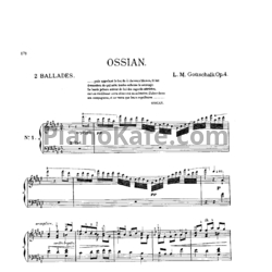 Ноты Луи Моро Готшалк - Ossian (Op. 4) - предпросмотр