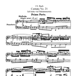 Ноты И. Бах - Кантата №21 "Ich hatte viel Bekummernis" (BWV 21) - предпросмотр