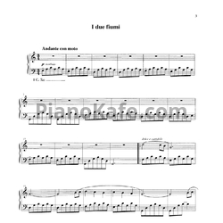 Ноты Ludovico Einaudi - I due fiumi - предпросмотр