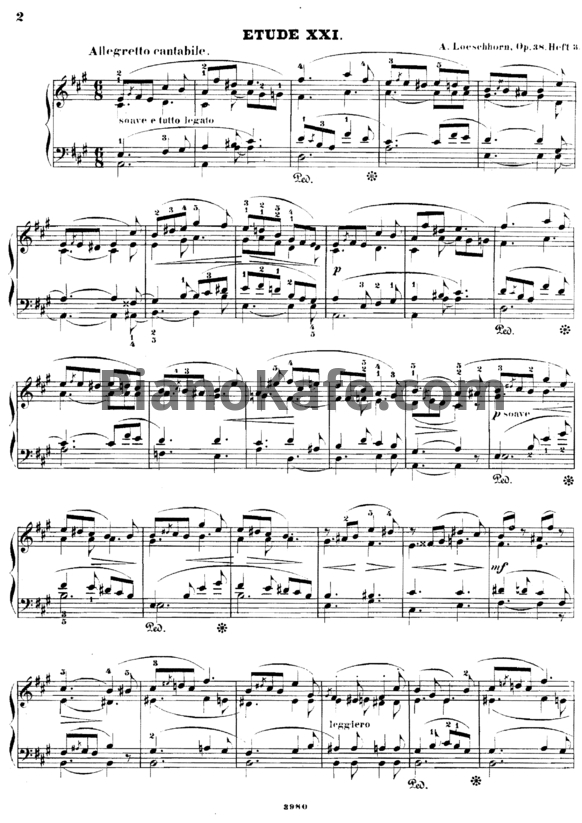 Ноты Альберт Лешгорн - 30 мелодических этюда (Соч. 38) - PianoKafe.com