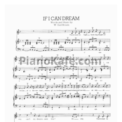 Ноты Elvis Presley - If I can dream (Версия 2) - предпросмотр