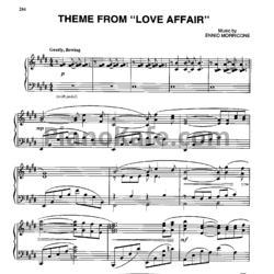 Ноты Ennio Morricone - Theme from "Love affair" - предпросмотр