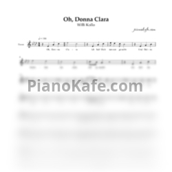 Ноты Willi Kollo - Oh, Donna Clara (Вокальная партия) - предпросмотр