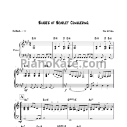 Ноты Joni Mitchell - Shades of scarlet conquering - предпросмотр