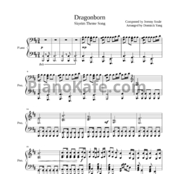 Ноты Jeremy Soule - Dragonborn - предпросмотр