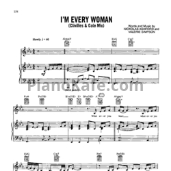 Ноты Whitney Houston - I'm every woman (Clivilles & Cole mix) - предпросмотр