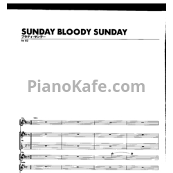 Ноты U2 - War (Книга нот) - предпросмотр