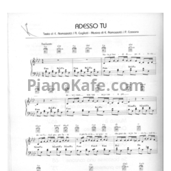 Ноты Eros Ramazzotti - Adesso tu - предпросмотр