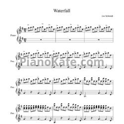 Ноты Jon Schmidt - Waterfall - предпросмотр