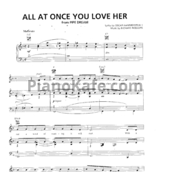 Ноты Richard Rodgers - All at once you love her - предпросмотр