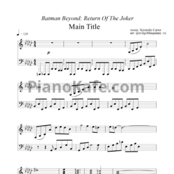 Ноты Kristofer Carter - Batman Beyond: Return of the Joker main title