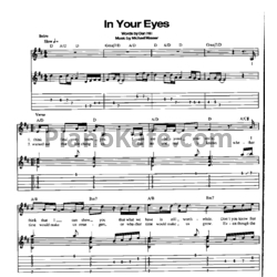 Ноты George Benson - In your eyes (Guitar tabs) - предпросмотр