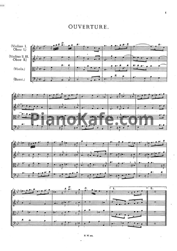Ноты Георг Гендель - Опера "Ксеркс" (HWV 40) - PianoKafe.com