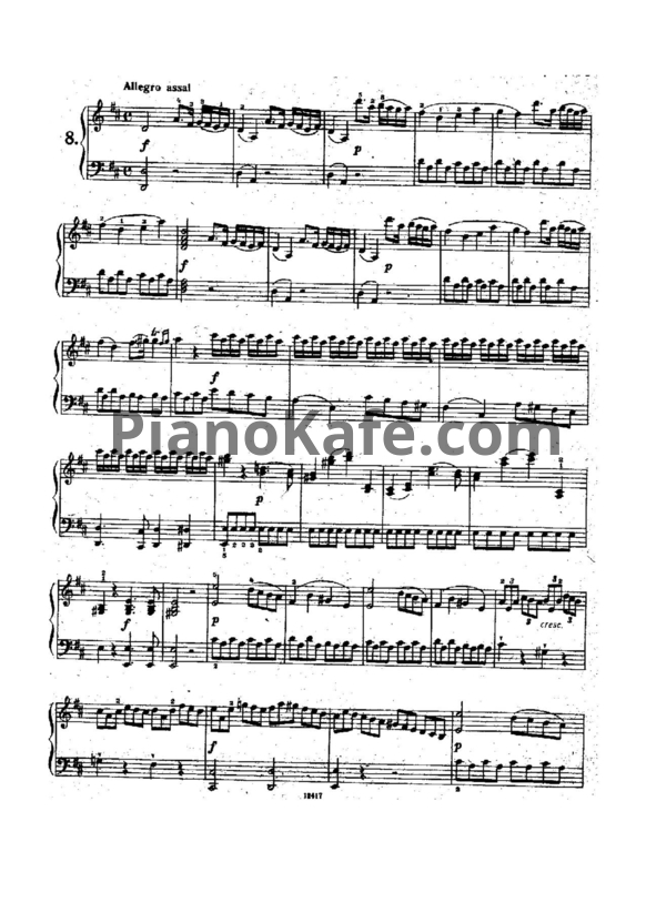 Ноты Муцио Клементи - Соната ре мажор (Op. 37, №2) - PianoKafe.com