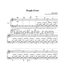 Ноты the GazettE - People error