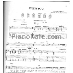 Ноты Linkin Park - With you - предпросмотр