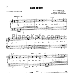Ноты Brian McKnight - Back at one (Piano solo)