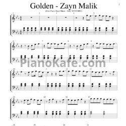 Ноты ZAYN - Golden - предпросмотр