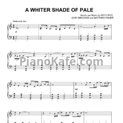 Ноты Keith Reid - A whiter shade of pale - предпросмотр