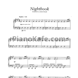 Ноты Ludovico Einaudi - Nightbook - предпросмотр