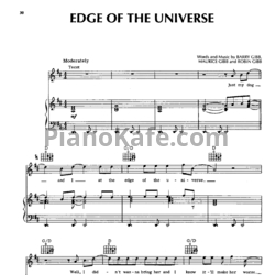 Ноты Bee Gees - Edge of the universe - предпросмотр