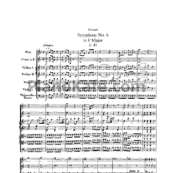 Ноты В. Моцарт - Симфония №6 фа мажор (K. 43, партитура) - предпросмотр