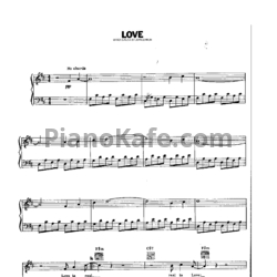 Ноты John Lennon - Love - предпросмотр