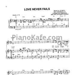 Ноты Jim Brickman - Love never fails - предпросмотр