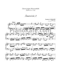 Ноты Д. Скарлатти - Соната K4 - предпросмотр