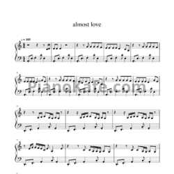 Ноты Sabrina Carpenter - Almost love - предпросмотр