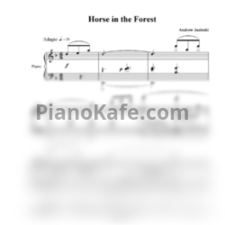 Ноты Andrew Jasinski - Horse in the forest - предпросмотр