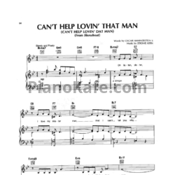 Ноты Barbra Streisand - Can’t help lovin’ that man - предпросмотр