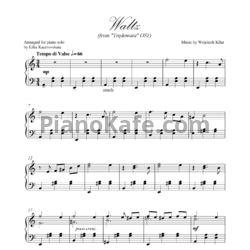 Ноты Wojciech Kilar - Waltz - предпросмотр