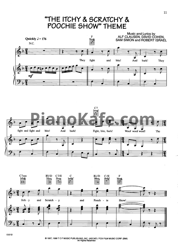 Ноты Danny Elfman - The Simpsons songbook - PianoKafe.com