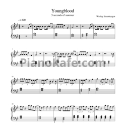 Ноты 5 Seconds Of Summer - Youngblood - предпросмотр