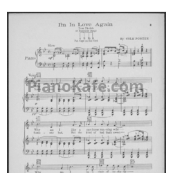 Ноты Cole Porter - I'm in love again - предпросмотр