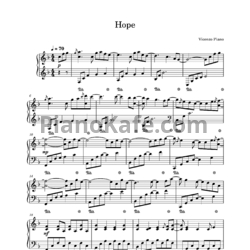 Ноты Vicenzo Piano - Hope - предпросмотр