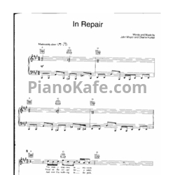 Ноты John Mayer - In repair - предпросмотр