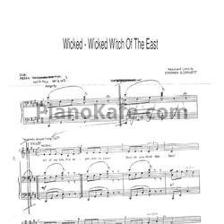 Ноты Stephen Schwartz - Wicked witch of the east - предпросмотр